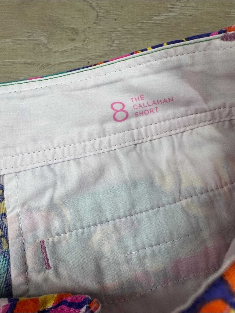 Lilly Pulitzer Vibrant Pink Teal Orange Paisley Bike Shorts - Picture 3 of 8